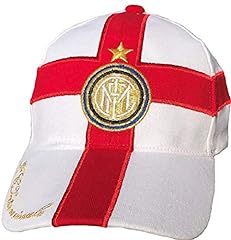 Cappello Inter Centenario Ufficiale Bianco con Croce Rossa Berretto Cappellino Storico Celebrativo F.C.Internazionale CAPINCENT usato  Spedito ovunque in Italia 