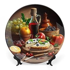 Decorative plates wine for sale  Delivered anywhere in USA 