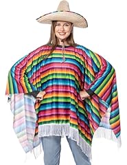 Mexican serape poncho for sale  Delivered anywhere in USA 