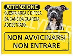 Amstaff cartello targa usato  Spedito ovunque in Italia 