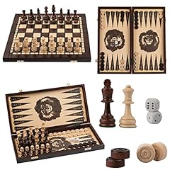 3in1 backgammon chess for sale  Delivered anywhere in UK