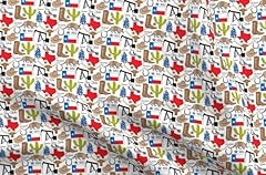 Spoonflower fabric texas for sale  Delivered anywhere in USA 