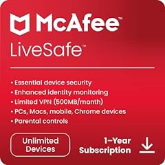 Mcafee live safe for sale  Delivered anywhere in USA 