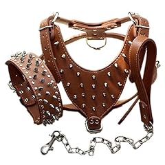 Haoyueer leather spiked for sale  Delivered anywhere in USA 