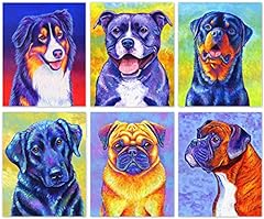 Watercolor dog wall for sale  Delivered anywhere in USA 
