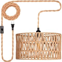 Hanging lamps rattan for sale  Delivered anywhere in USA 