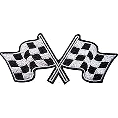 Checkered flag embroidered for sale  Delivered anywhere in UK