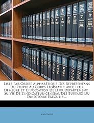 Liste ordre alphabetique d'occasion  Livré partout en France