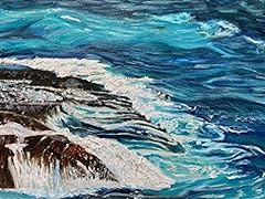 Hand Painted Original Oil painting New Zealand Ocean for sale  Delivered anywhere in Canada