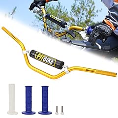 Handle Bar 7/8" 22MM Handlebar Gold + Foam Pad + Blue for sale  Delivered anywhere in USA 