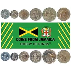 Set di 6 monete dalla Giamaica. 1, 5, 10, 20, 25, 50 centesimi. 1969-2002 usato  Spedito ovunque in Italia 