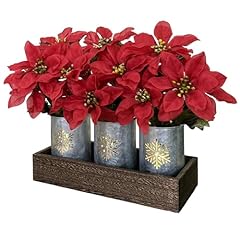 Hemylu poinsettias artificial for sale  Delivered anywhere in USA 
