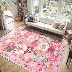 Floral washable 6x9 for sale  Delivered anywhere in USA 