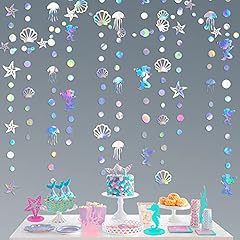 Iridescent mermaid garland for sale  Delivered anywhere in USA 