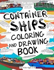 Container ship coloring for sale  Delivered anywhere in USA 