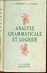Analyse grammaticale logique d'occasion  Livré partout en France