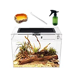 Reptile Growth Mini reptile tank,12" x 7"x 9" vivarium for sale  Delivered anywhere in UK