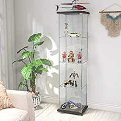 Glass-Door Cabinet,Glass Display Cabinet 4 Shelves, used for sale  Delivered anywhere in USA 