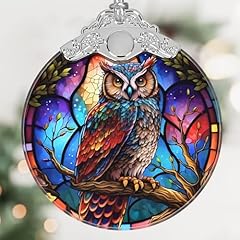 Stained glass owl for sale  Delivered anywhere in USA 