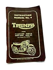 Instruction manual triumph for sale  Delivered anywhere in UK