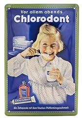 Chlorodont retro blechschild gebraucht kaufen  Wird an jeden Ort in Deutschland