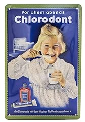 Retro blechschild zahnpasta gebraucht kaufen  Wird an jeden Ort in Deutschland