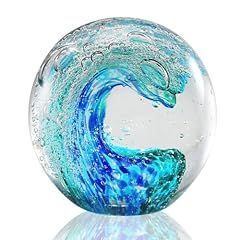 Blue glass paperweight for sale  Delivered anywhere in UK