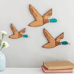 3pcs wooden mallard for sale  Delivered anywhere in USA 