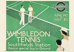 Vintage poster wimbledon for sale  Delivered anywhere in UK