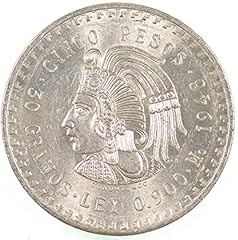 1948 MX Mexican 5 Peso Peso About Uncirculated for sale  Delivered anywhere in USA 