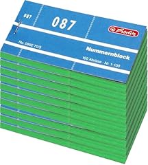 Herlitz nummernblöcke 1000 gebraucht kaufen  Wird an jeden Ort in Deutschland