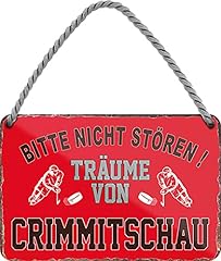 Blechschild träume crimmitsch gebraucht kaufen  Wird an jeden Ort in Deutschland