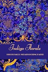 Indigo florals blue for sale  Delivered anywhere in UK