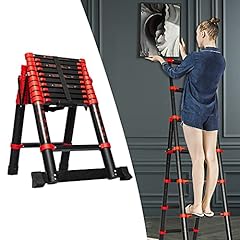 Adjustable A-Frame 9+11 Step Aluminum Telescoping Ladder, for sale  Delivered anywhere in USA 