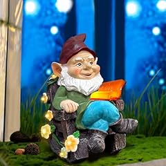 Solar garden gnome for sale  Delivered anywhere in UK