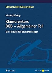 Klausurenkurs bgb allgemeiner gebraucht kaufen  Wird an jeden Ort in Deutschland