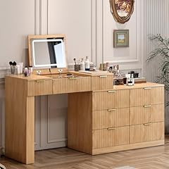 Fluted vanity desk for sale  Delivered anywhere in USA 