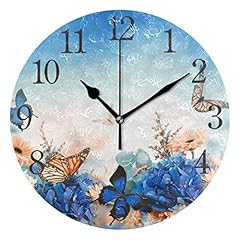 Schmetterling wanduhr blaue gebraucht kaufen  Wird an jeden Ort in Deutschland