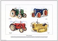 Classic tractors print for sale  Delivered anywhere in Ireland