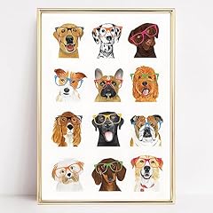 Dog glasses canvas for sale  Delivered anywhere in USA 