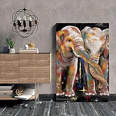 Elephant painting canvas for sale  Delivered anywhere in USA 