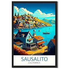 Sausalito california poster for sale  Delivered anywhere in USA 