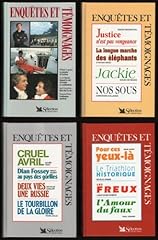 livre enquetes temoignages d'occasion  Livré partout en France