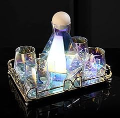 Iridescent whiskey decanter for sale  Delivered anywhere in USA 