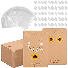 Used, 200 PCS Earring Display Card Set, 50 Jewellery Necklace for sale  Delivered anywhere in UK
