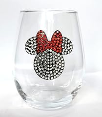 Disney rhinestone stemless for sale  Delivered anywhere in USA 