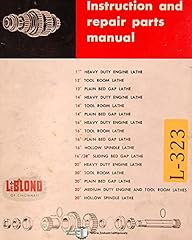 Leblond lathe instructions for sale  Delivered anywhere in USA 