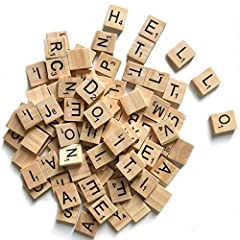 500 Wood Letter Tiles,Scrabble Letters for Crafts - for sale  Delivered anywhere in USA 