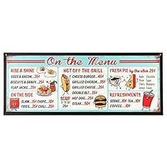 Menu embossed metal for sale  Delivered anywhere in USA 