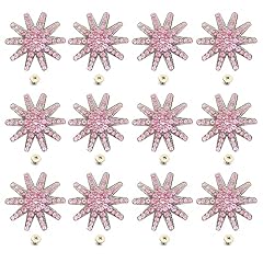 12pcs flower rhinestone for sale  Delivered anywhere in UK
